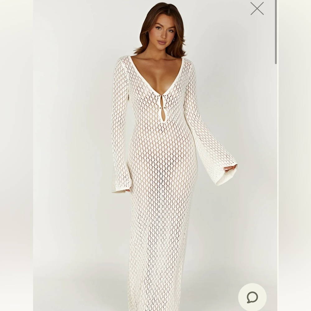 Meshki crochet maxi dress